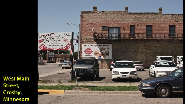 Rue principale ( Main Street ), Crosby, Minnessota -- 31 juillet 2011