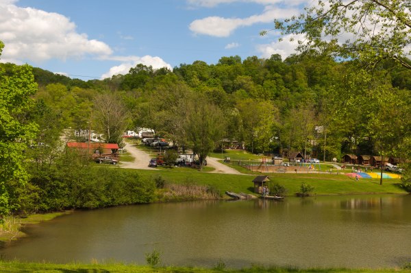 Arrivée au camping, près de Pittsburgh PA